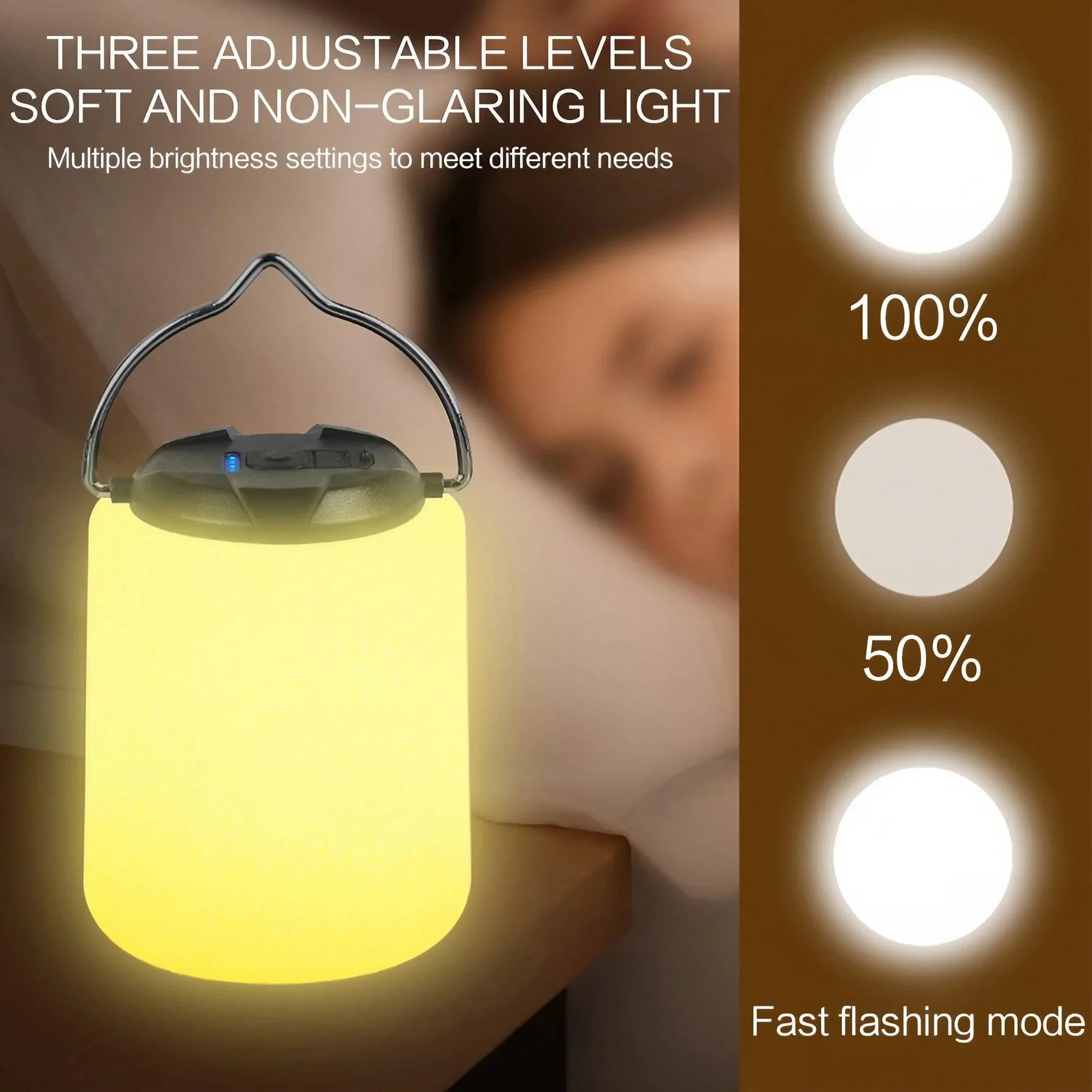 Outdoor Adventure Enthusiast - مصباح تخييم LED خارجي قابل للشحن