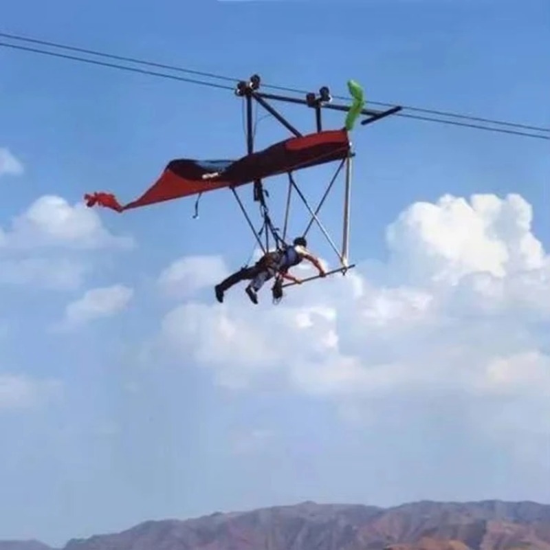 معدات التزلج الهوائي والزيبلاي - مراجعة Outdoor Adventure Zipline وسعره